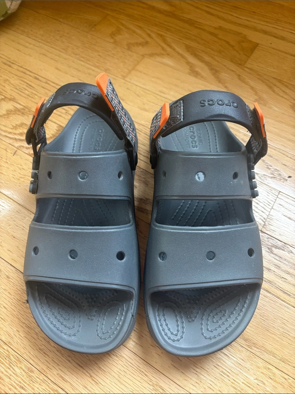 Crocs  Unisex Slate Grey Classic All-Terrain Sandals; Sz: M: 8; W:10 Like New